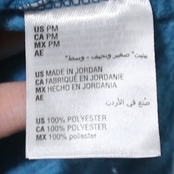 KAREN SCOTT LS Stretch Polo Heathered Space Dye Blue Pullover Sweater - Picture 8 of 9